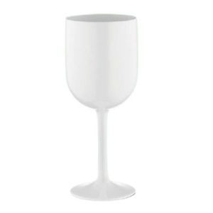 GastroCups GC-08 Polikarbonat Şarap Kadehi, 400 ml, Beyaz