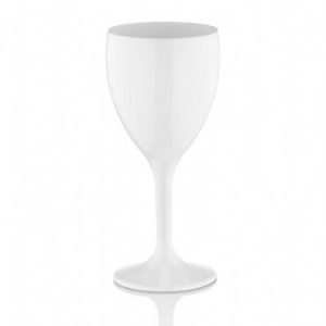 GastroCups GC-42 Polikarbon Şarap Kadehi, 255 ml, Beyaz