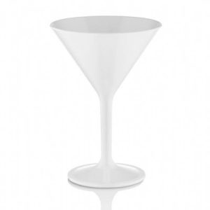 GastroCups Polikarbonat Martini Bardağı, 280 ml, Beyaz