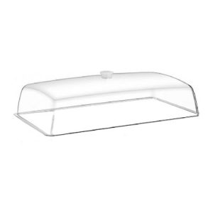 GastroPlast GN 1/1 Polikarbonat Fanus, Beyaz Kulplu