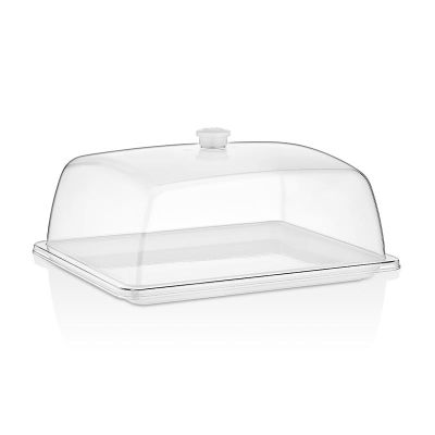 Gastroplast GFT-12 Polikarbon Fanus Tepsisi, GN 1/2, Beyaz - Görsel 2