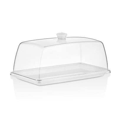 GastroPlast GN 1/3 Polikarbonat Fanus, Beyaz Kulplu - Görsel 2