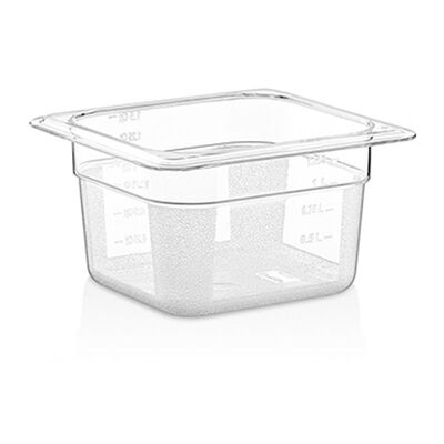 GastroPlast GN 1/6-100 mm Polikarbon Gastronorm Küvet