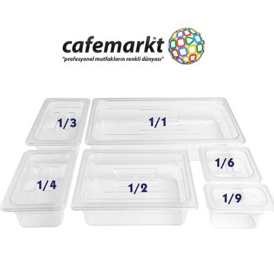 GastroPlast GN1/3-65 mm Polipropilen Gastronorm Küvet, Siyah - Görsel 2