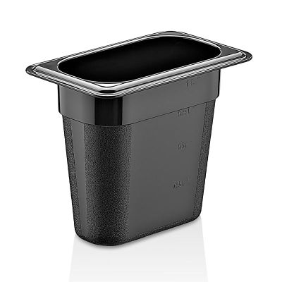GastroPlast GN1/9-150 mm Polipropilen Gastronorm Küvet, Siyah - Görsel 2