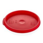 GastroPlast GRPL-2 Yuvarlak Saklama Kabı Kapağı, GRP-2/4 Uyumlu, Kırmızı