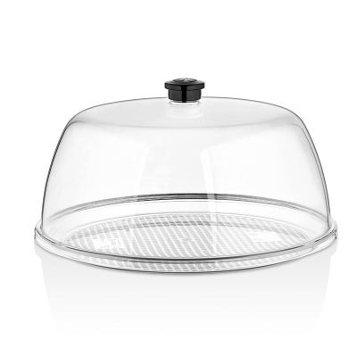 GastroPlast Polikarbonat Yuvarlak Fanus Tepsisi, 30 cm, Şeffaf - Görsel 2