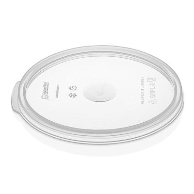 GastroPlast GRPPL-6 Yuvarlak Saklama Kabı Kapağı, GRPP-6/8 Uyumlu, Şeffaf
