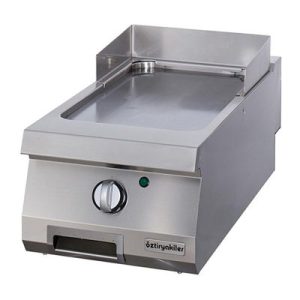 Öztiryakiler Set Üstü Düz Grill Plate, 40x90 cm, Krom, Elektrikli