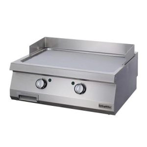 Öztiryakiler Set Üstü, Düz Grill Plate, 80x90 cm, Krom, Elektrikli