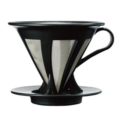 Hario CFOD-02B 02 Kendinden Filtreli Dripper, Siyah
