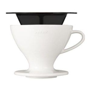 Hario PDC-02-W E60 Seramik Süzgeçli Dripper, Beyaz
