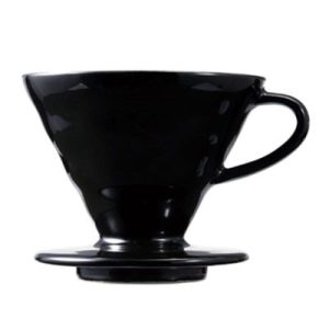 Hario KDC-02-B Kasuya Model V60 Seramik Dripper, Siyah