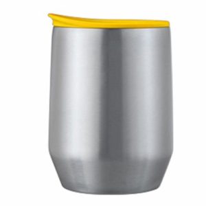 Hario OSM-270-YEL Miolove Paslanmaz Çelik Mug Bardak, 270 ml, Sarı