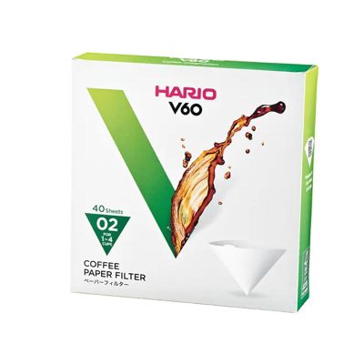 Hario VCF-02-40W V60 02 Dripper Filtresi, 40 Adet