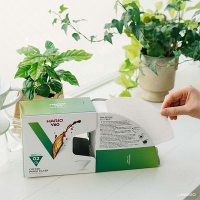 Hario VCF-02-100WK V60 02 Dripper Kutulu Filtre Kahve Kağıdı, 100 Adet - Görsel 2