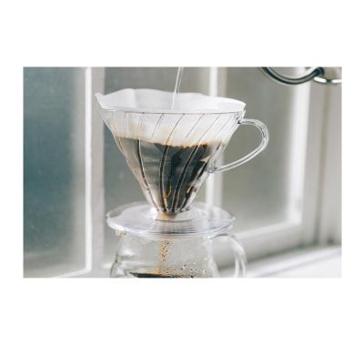Hario VD-02T-UEX V60 02 Plastik Dripper ve 40'lı Filtre Kağıdı Seti, Şeffaf - Görsel 3
