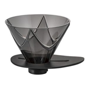Hario VDMU-02-TB V60 Mugen Plastik Dripper, Siyah