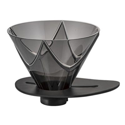 Hario VDMU-02-TB V60 Mugen Plastik Dripper, Siyah