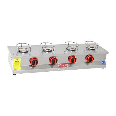 Himaksan HMK-KNFOG 4 CE Set Üstü 4 Gözlü Künefe Ocağı, LPG