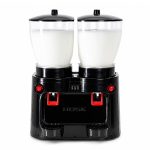 Hosk Elite Çift Hazneli Ayran ve Şerbet Dispenseri, 2x20 L, Siyah