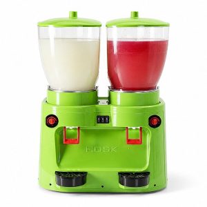 Hosk Elite Çift Hazneli Ayran ve Şerbet Dispenseri, 2x20 L, Yeşil