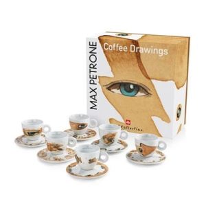 illy Art Collection 2018 Max Petrone Cappuccino 6’lı Fincan Takımı, 170 cc