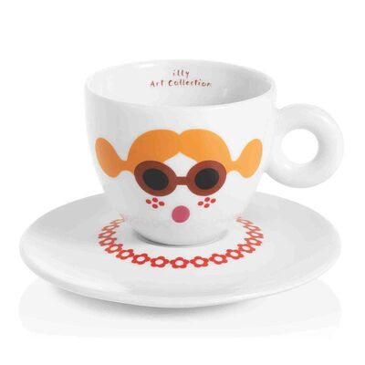 illy Art Collection 2019 Olimpia Zagnoli Cappuccino 6’lı Fincan Takımı, 170 cc - Görsel 2