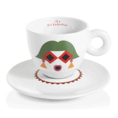 illy Art Collection 2019 Olimpia Zagnoli Cappuccino 6’lı Fincan Takımı, 170 cc - Görsel 3