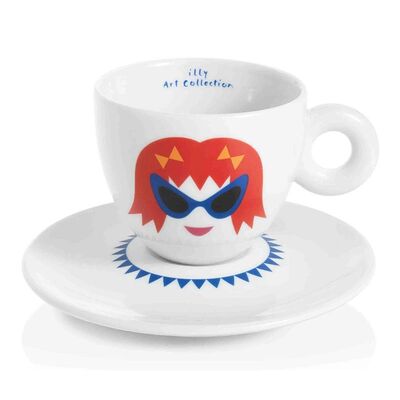 illy Art Collection 2019 Olimpia Zagnoli Cappuccino 6’lı Fincan Takımı, 170 cc - Görsel 4