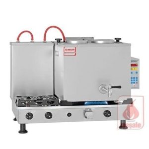 Meşale Inox Çay Kazanı, Akıllı, Full Otomatik, 2 Demlikli