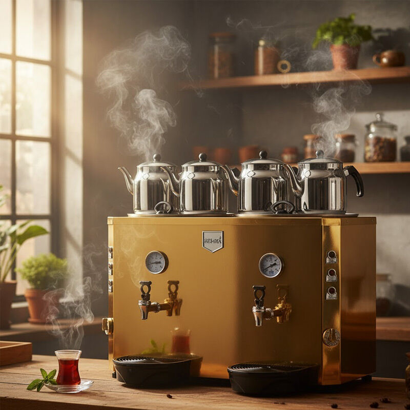 Remta DE13 Jumbo Çay Makinesi, 4 Demlikli, 46 L, Elektrikli - Görsel 2