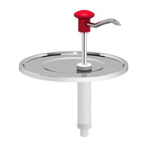 Kalando KD-010 Basmalı Desenli Sos Pompa Ünitesi, 9-10  L Kovalar ile Uyumlu, Kırmızı