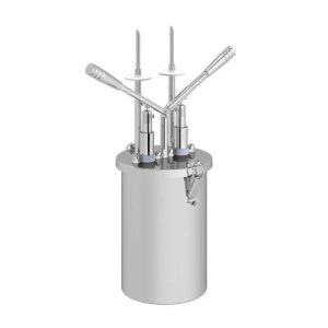 Kalando KD-019 Çift Enjekte Dolum İğneli Paslanmaz Çelik Hazneli Çift Kollu Sos Pompası, 4.5 L