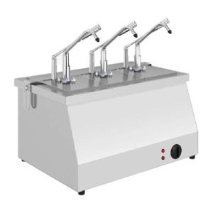 Kalando KD-021 Benmari Isıtmalı Paslanmaz Çelik Sos Pompası, GN 1/4, 3x5.25 L