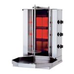Kalitegaz KLG200G Döner Ocağı, 3 Radyanlı, Gazlı, Motorsuz, Camlı
