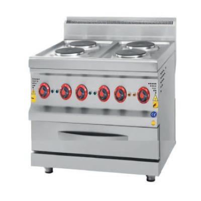 Karacasan 700 Seri Fırınlı Ocak, Kuzine, 800x700x850 mm, Elektrikli
