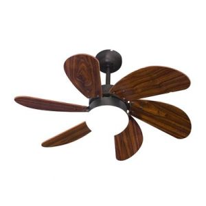 Kaşkar - Taflan L36009 RC Tavan Vantilatörü, Uzaktan Kumandalı, 80 cm, Koyu Füme