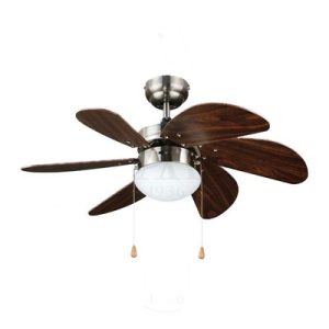 Kaşkar - Taflan L36009 Tavan Vantilatörü, 80 cm, Saten Nikel