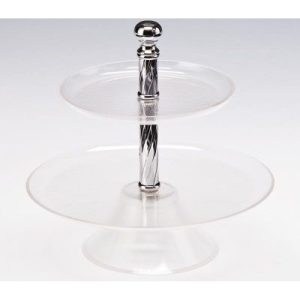 Zicco ZCP-453 Akrilik Teşhir Standı, 2 Katlı, 19 cm