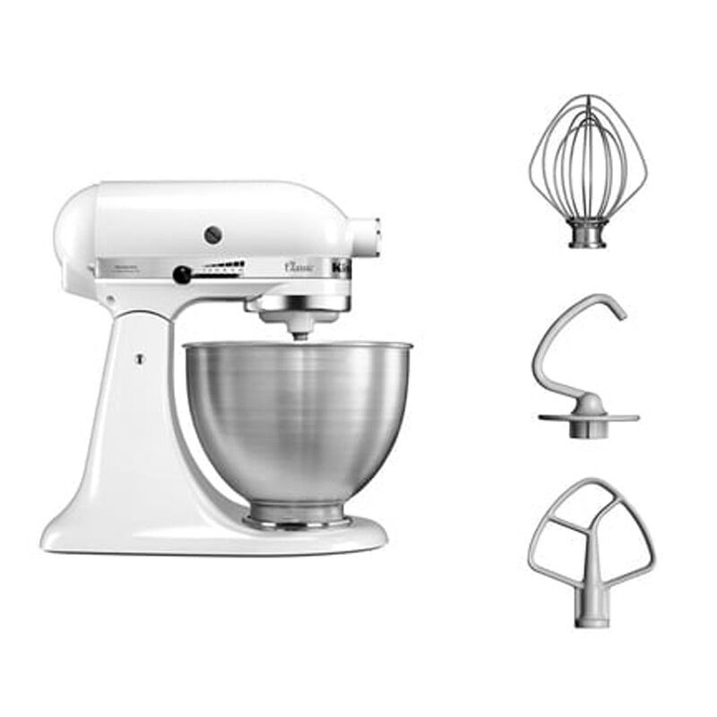 KitchenAid 5K45SS Classic Stand Mikser, 4.3 L, Beyaz - Görsel 4