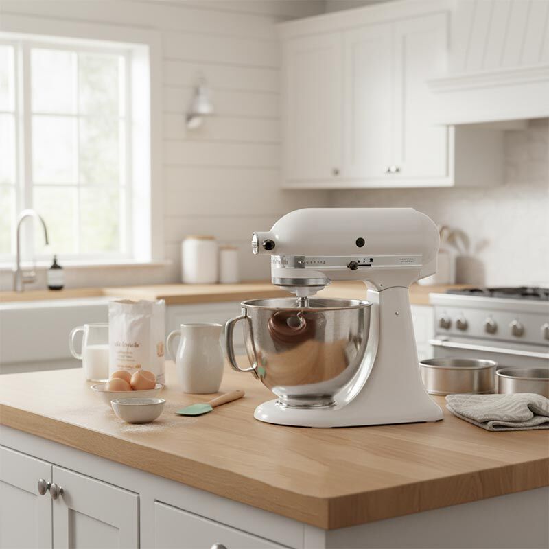 KitchenAid 5K45SS Classic Stand Mikser, 4.3 L, Beyaz - Görsel 2