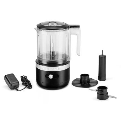 KitchenAid 5KFCB519EBM Kablosuz Mutfak Robotu, 1.19 L, Mat Siyah - Görsel 4