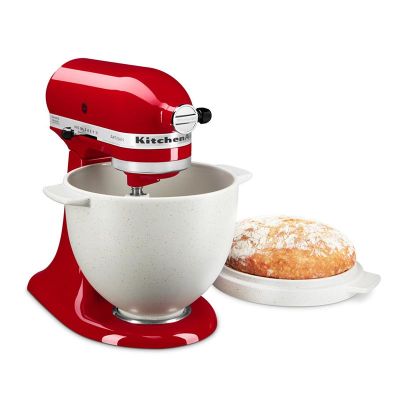 KitchenAid 5KSM2CB5BGS Classic 4.8 L Pişirici Kapaklı Ekmek Kasesi, Beyaz - Görsel 6