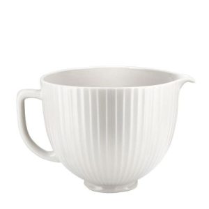 KitchenAid 5KSM2CB5PCC Classic 4.8 L Gövde için Seramik Karıştırma Kasesi, Beyaz