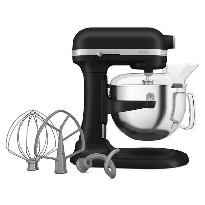 KitchenAid 5KSM60SPXEBM Artisan Kaldırılabilir Kaseli Stand Mikser, 5.6 L, Mat Siyah - Görsel 5