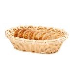 Zicco B-OV-4153 Oval Ekmek Sepeti, Plastik, Küçük, 18x23x7 cm
