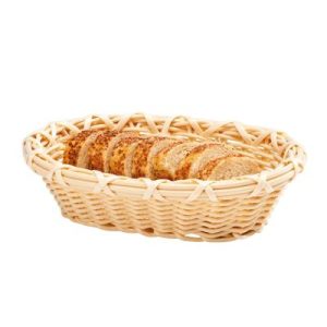 Zicco B-OV-4153 Oval Ekmek Sepeti, Plastik, Küçük, 18x23x7 cm