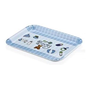 Külsan Thermoset Baby Life Bebek Tepsi, 31x23 cm, Mavi