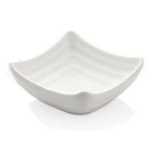 Külsan Thermoset Ramekin, Minimal, Kare Model, 11x11 cm, 100 ml, Beyaz
